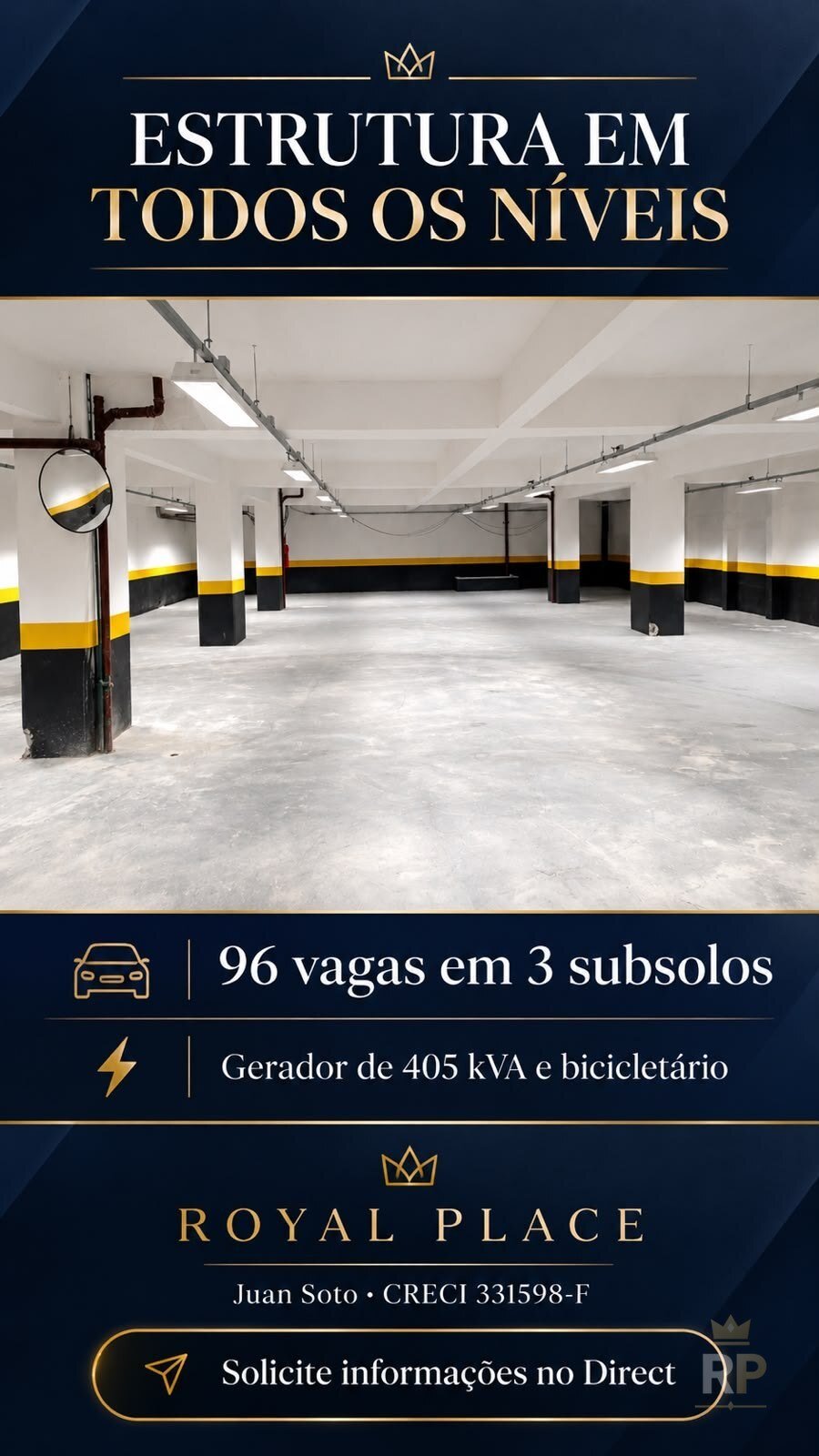 Garagem com 96 vagas em três subsolos — Inmueble Comercial en São Paulo